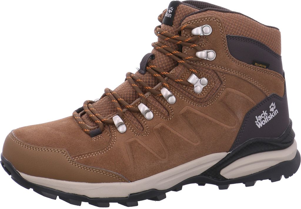 Jack Wolfskin Refugio Tex Mid Wanderstiefel Braun Produktbild 