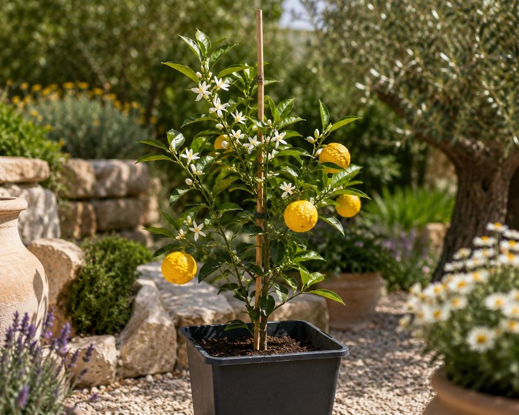 Yuzu Zitrone ca. 40 cm Citrus junos winterharte Japanische Produktbild  KI-generiertes Bild