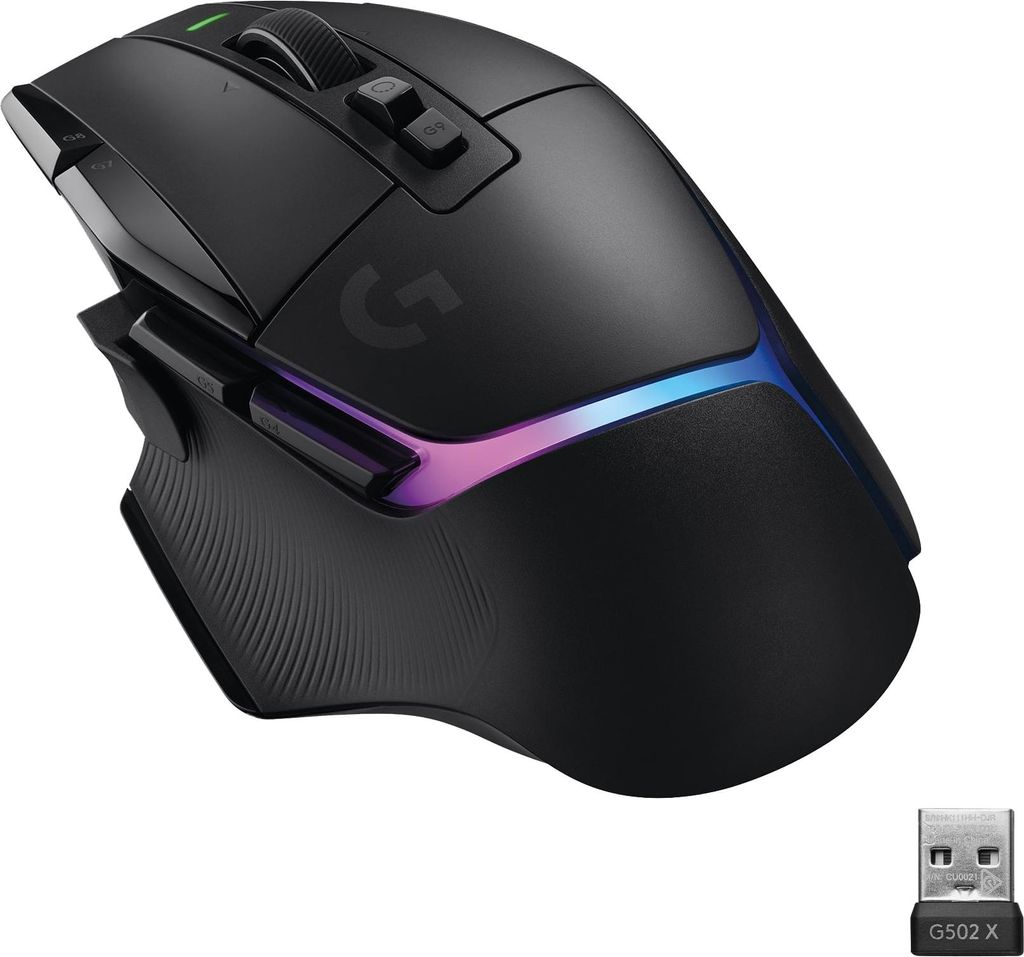 Logitech G502 X Plus schwarz 910-006162 Kabellose RGB Zdjęcie produktu 