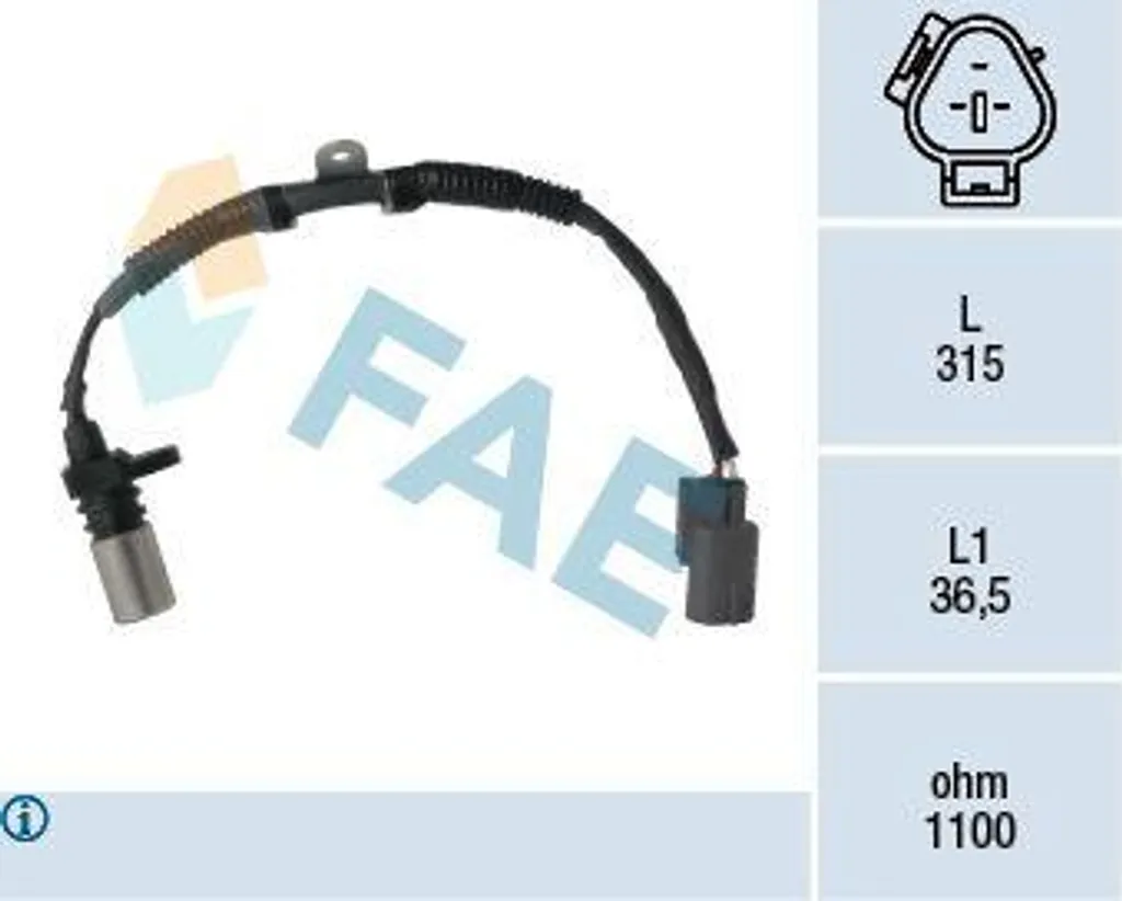 Capteur de vilebrequin FAE 79299 pour Toyota Verso et RAV4 OE 9091905069