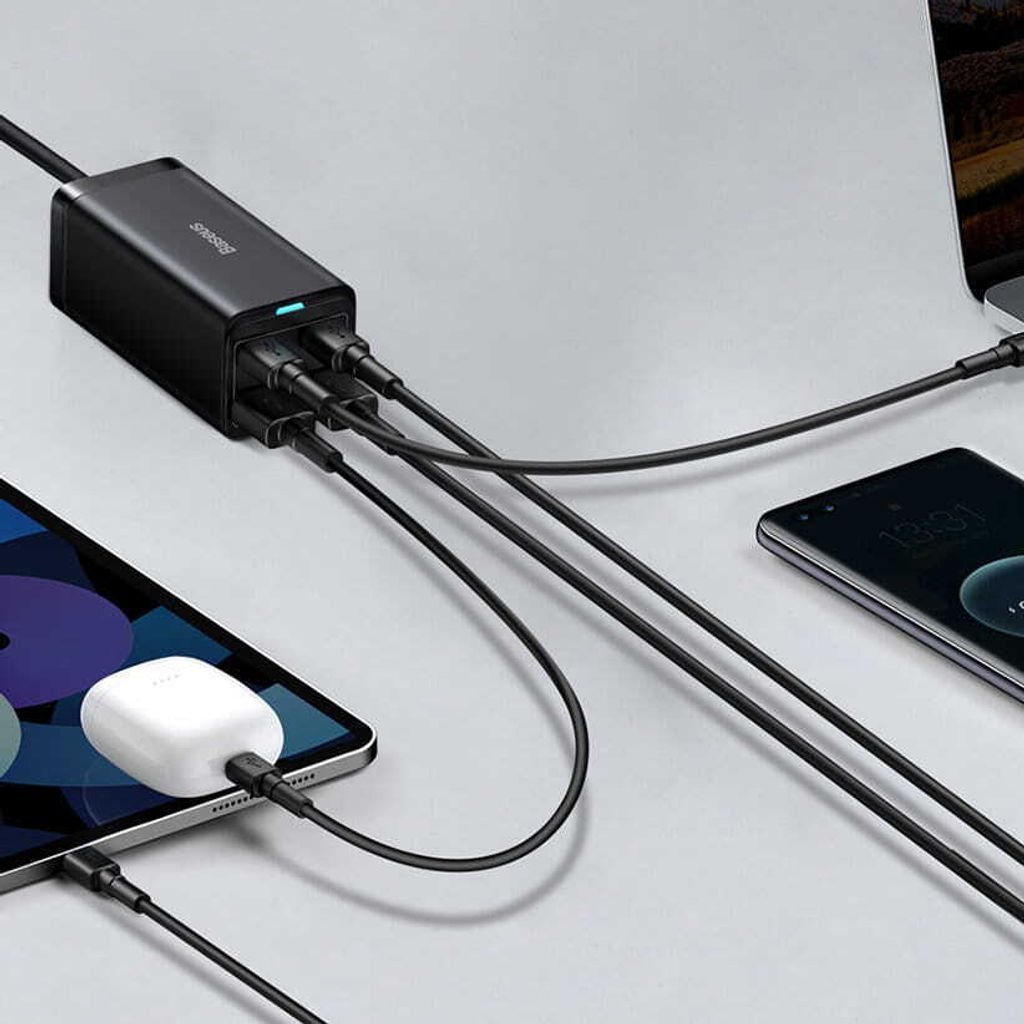 Baseus GaN3 Pro Wandladegerät 2xUSB-C + 2xUSB, 100W Produktbild 21