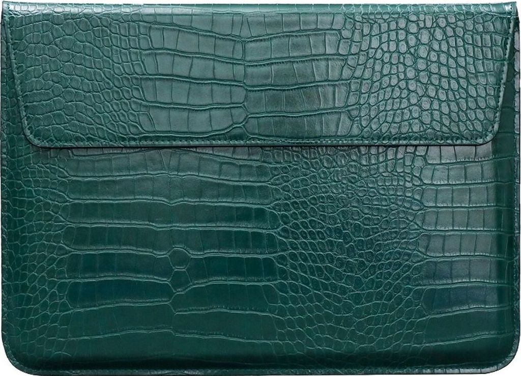 Mobigear Envelope Croco Laptop Sleeve 12 Zoll Laptop Hülle - Grün