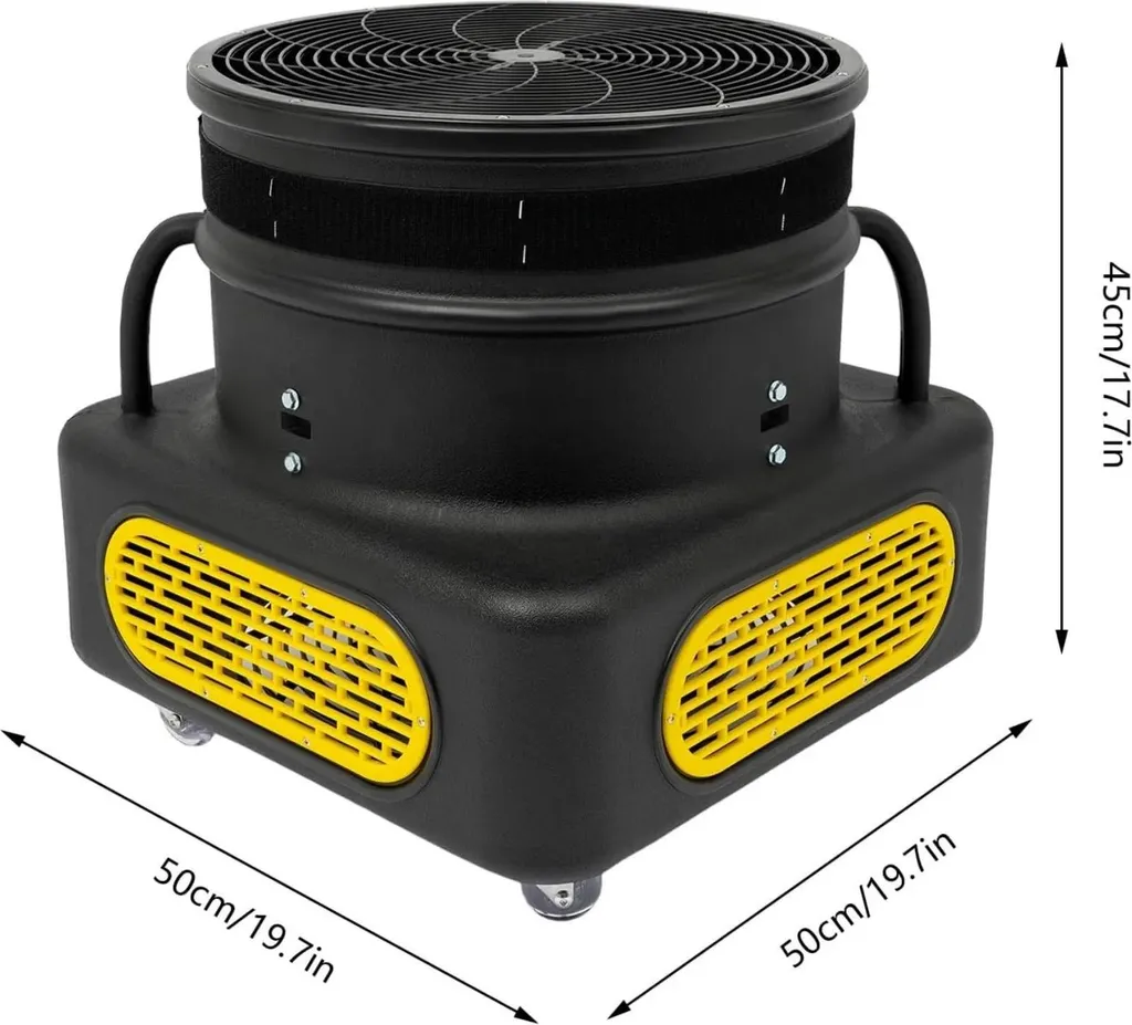 Souffleur pour Structure Gonflable 7m Jaune - Ventilateur Mobile Pro - 5