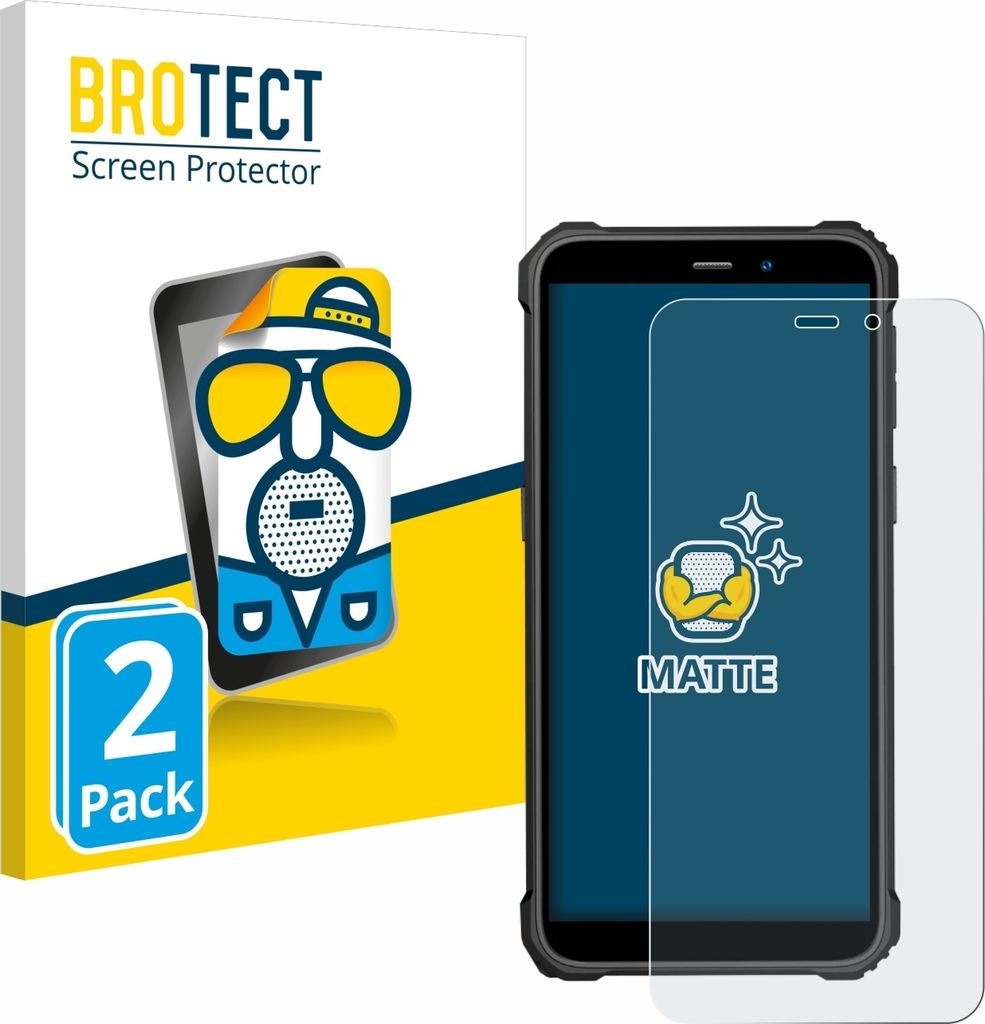 2x BROTECT Schutzfolie für Oukitel WP32 Displayschutz Displayschutzfolie Folie Matt Entspiegelungsfolie
