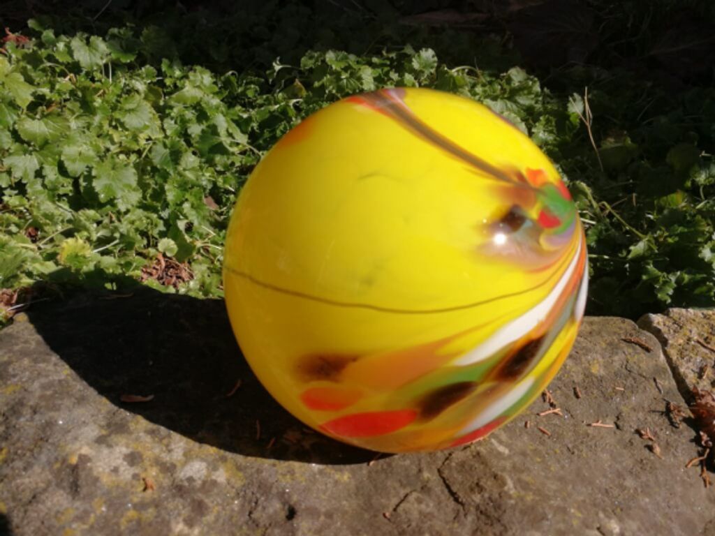 Ersatzglaskugel gelb Ersatzkugel gelb - 10 cm Produktbild 