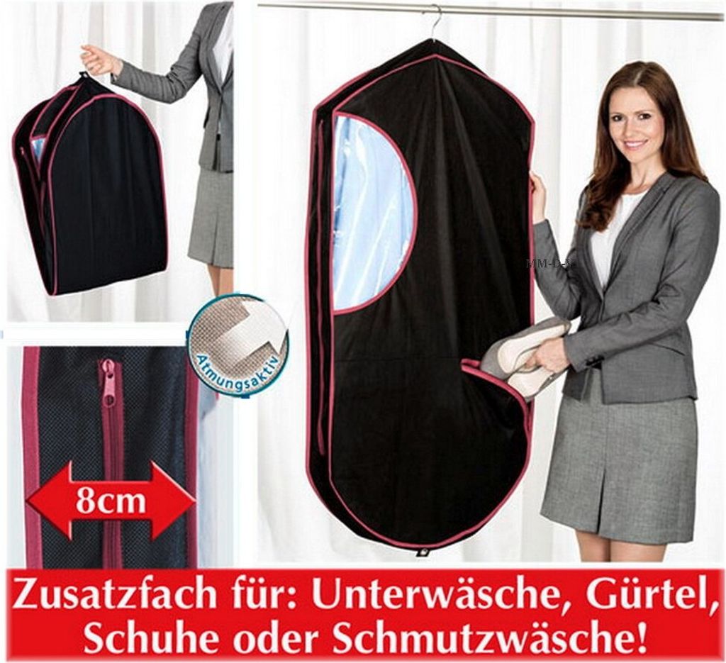 WENKO Reisekleidersack Kleiderschutz Aufbewahrung 2er Set Produktbild 
