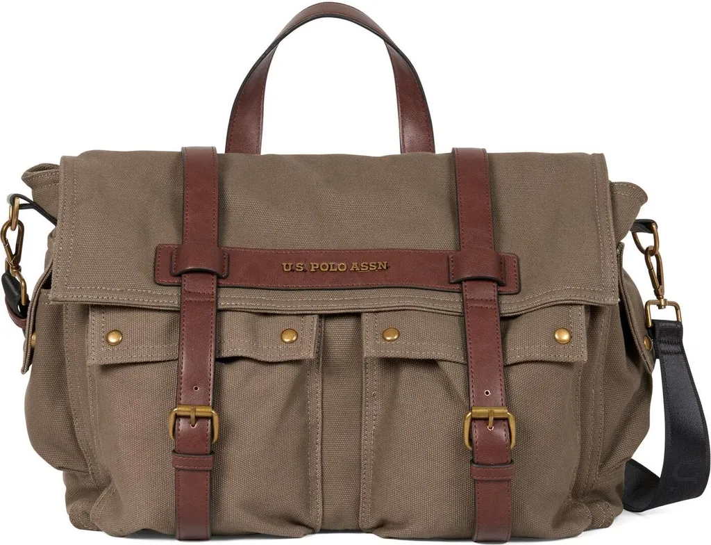 Sac messager U.S. POLO ASSN. Lubbock Kaki : fini le désordre quotidien