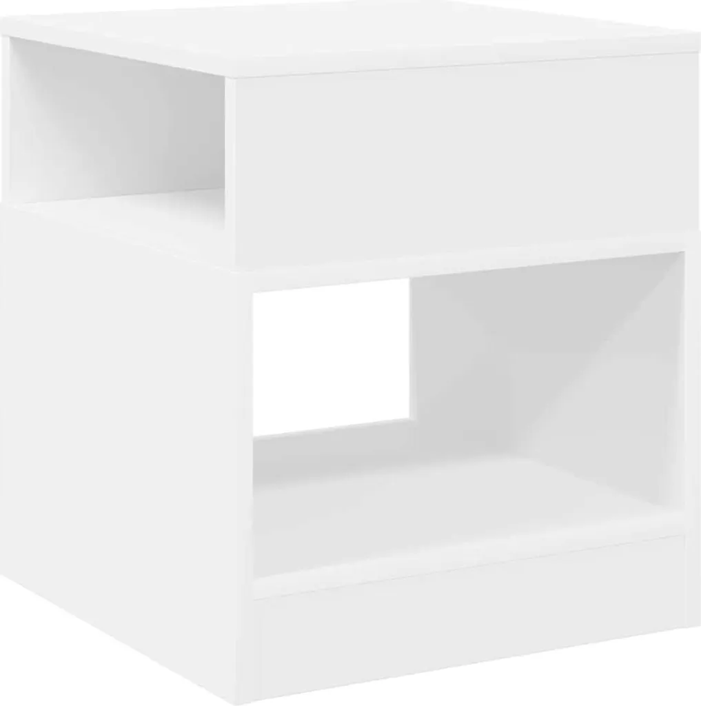 SYFAX™ Tavolino Bianco in Legno Multistrato - Struttura Rinforzata