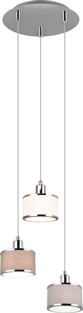 Lampa wisząca KAPRUN srebrno-odcienie srebra 3xE14x28W Zdjęcie produktu 