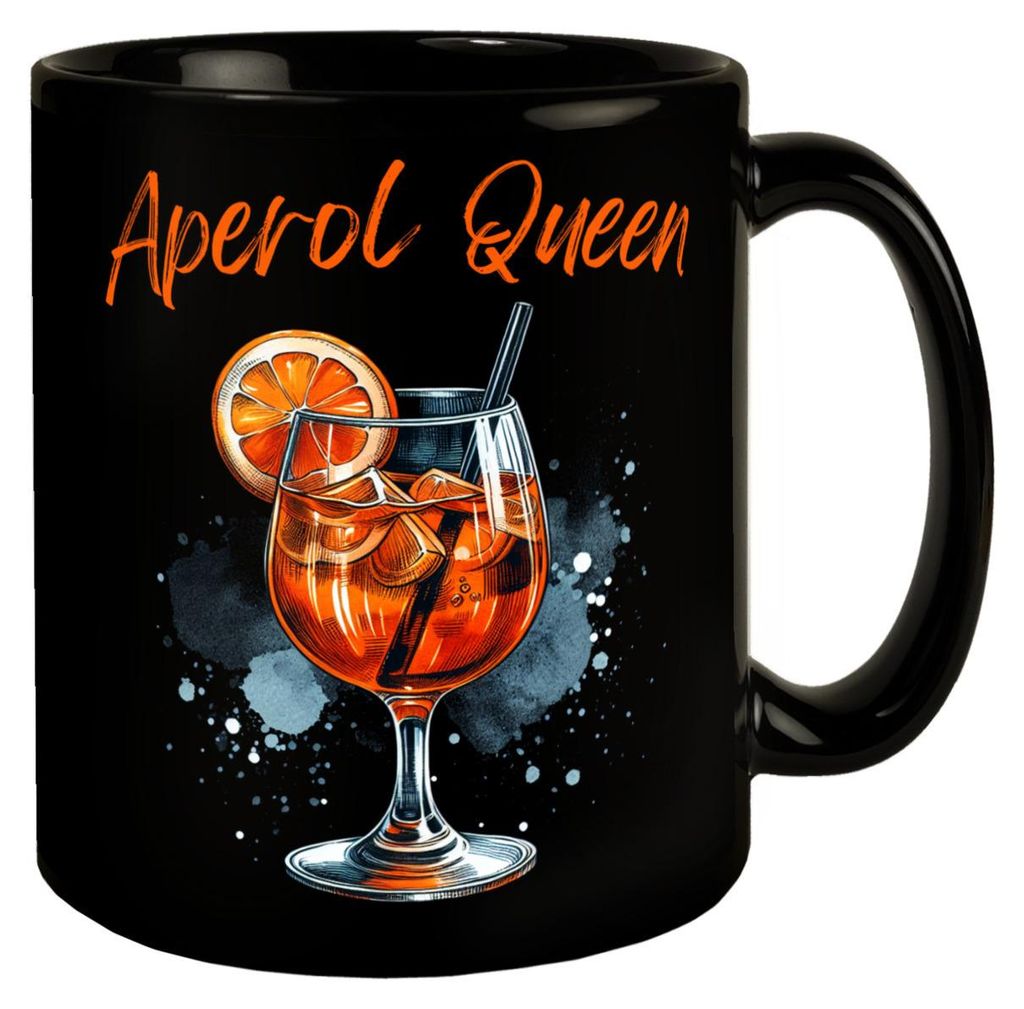 Aperol Queen Tasse in Schwarz Produktbild 
