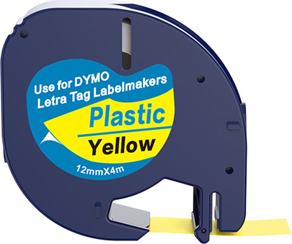 Dymo kompatibles Letratag 91202 (S0721620) Band, schwarz Produktbild 1