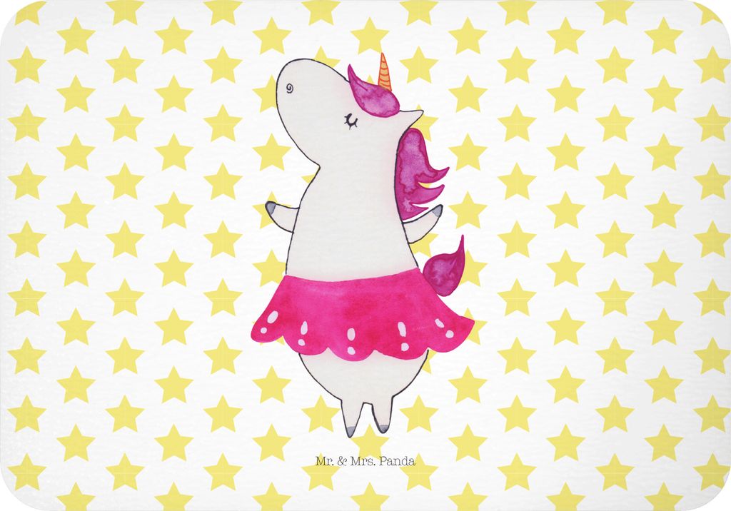 Mr. & Mrs. Panda magnet Einhorn Ballerina - Weiß - Geschenk, haftmagnet, Wohnung, Unicorn, bildmagnet, Einhörner, Geburtstag, Party, Kühlschrank...