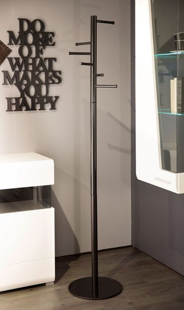 Garderobenständer Standgarderobe Kleiderständer Metall schwarz