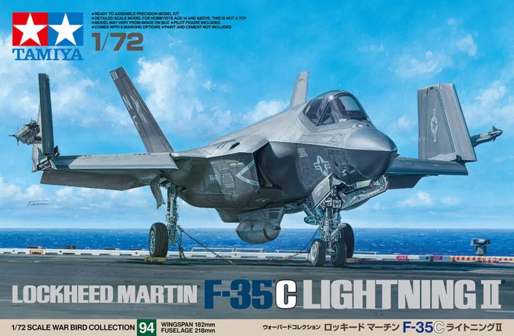 Tamiya 60792 F-35C Lightning II Maquette Avion de Combat 1/72 en Plastique