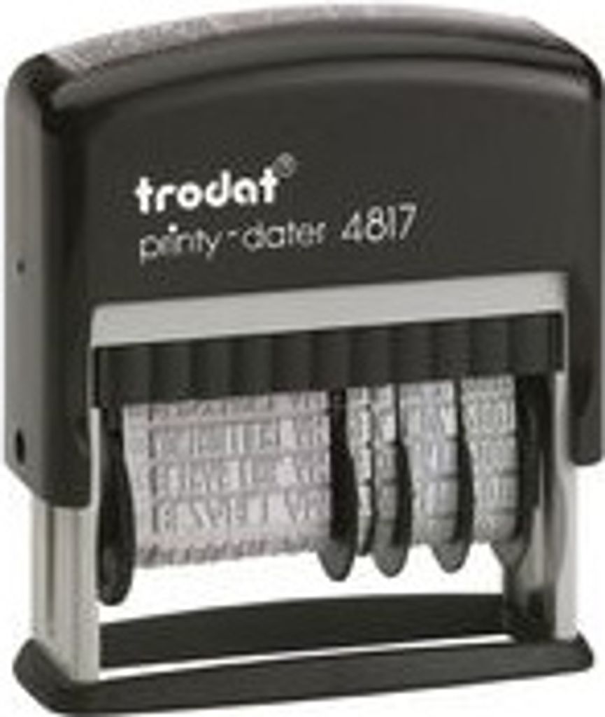trodat Wortbandstempel Printy Dater 4817, französisch Gehäusefarbe: schwarz
