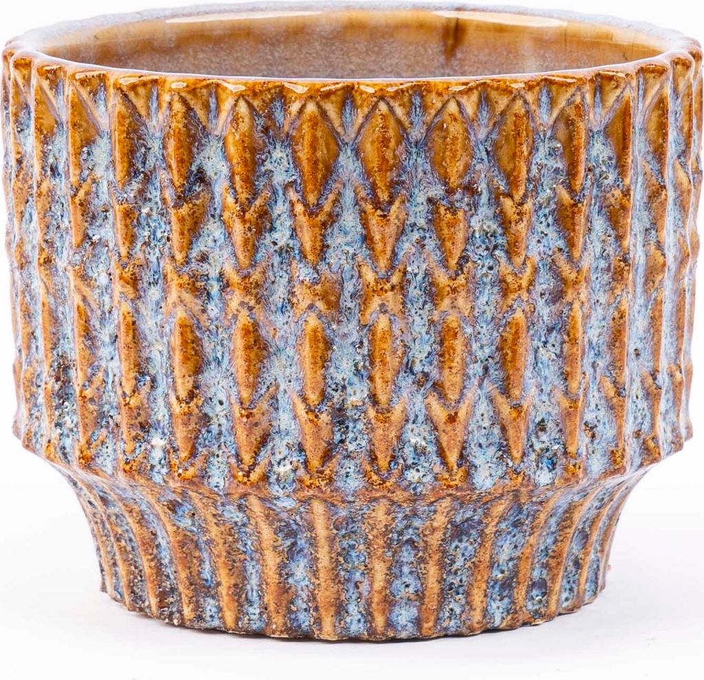 Topf Echo Rustic blau/braun