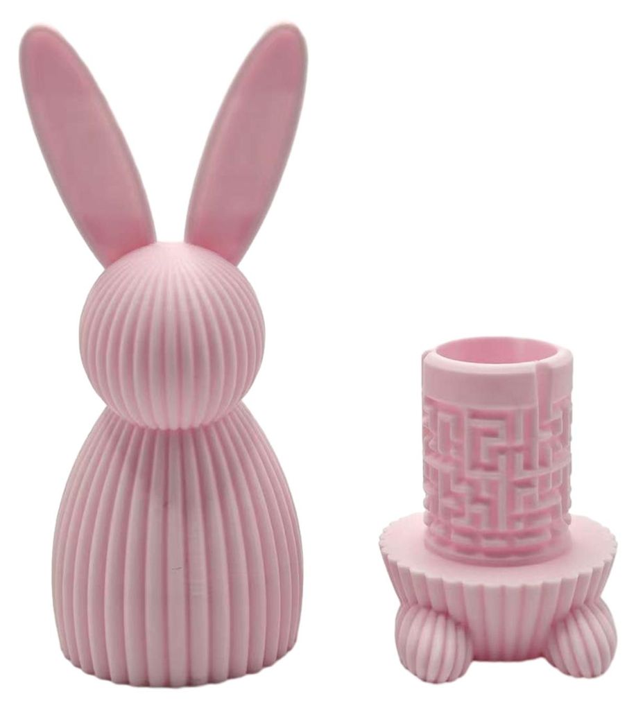 3D-gedruckte Hasenfigur mit verstecktem Fach, hasenförmiges Labyrinth, Geschenkbox, pädagogisches Stressabbau-Puzzle, Tierisches Ostergeschenk