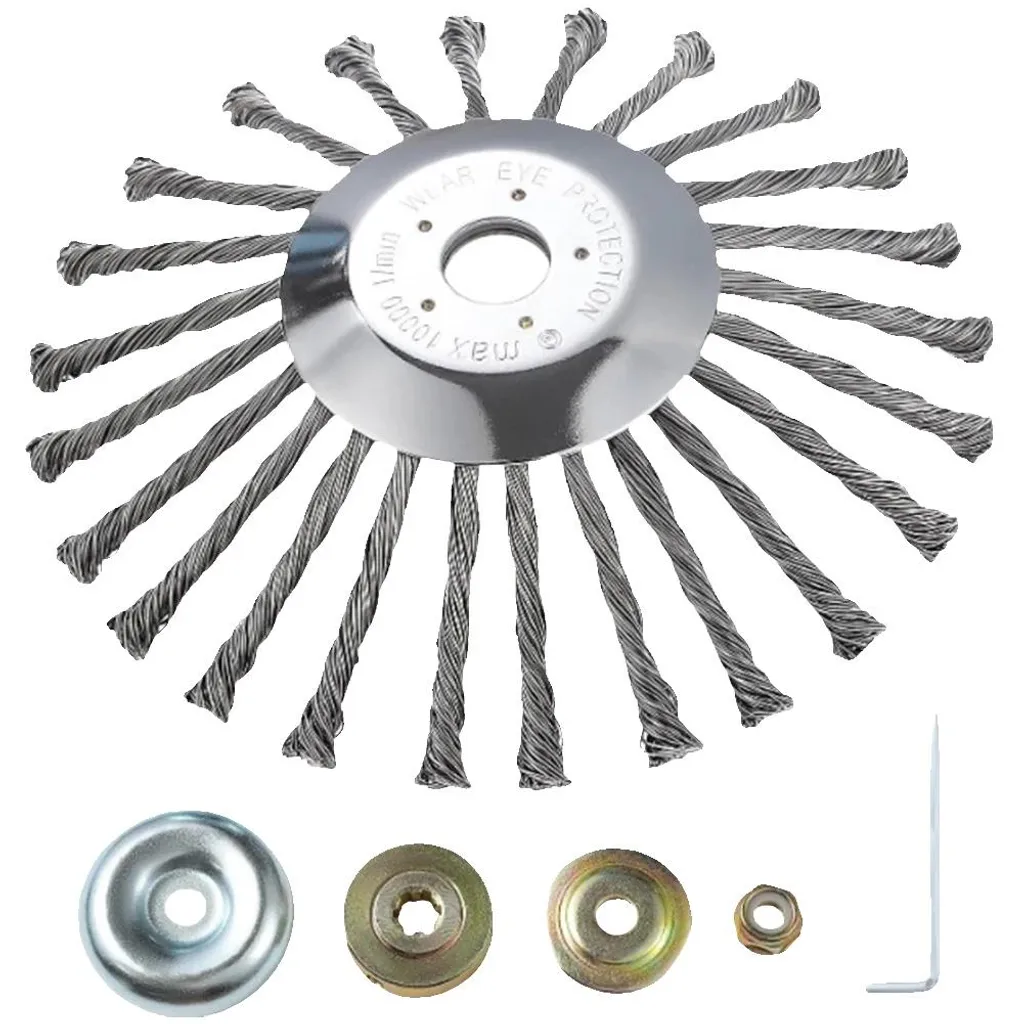 Brosse à mauvaises herbes en acier inoxydable 10 pouces avec adaptateur