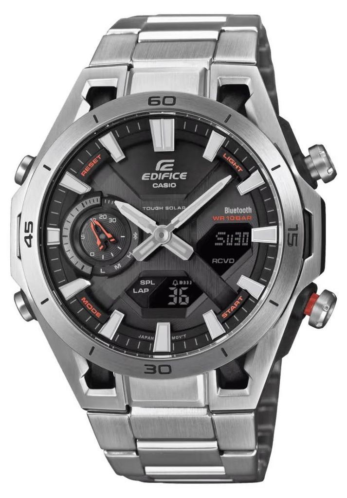 Strieborné hodinky Casio ECB-2300D-1AEF Obrázok produktu 