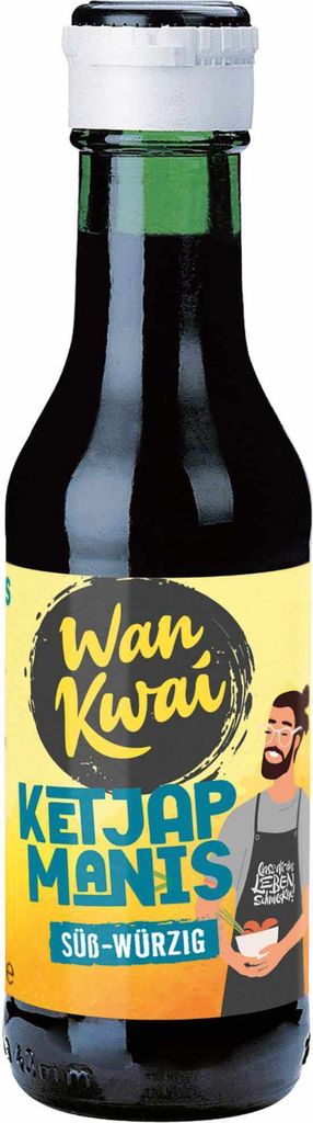 Wan Kwai Ketjap Manis mild Indonesische Würzsauce 3er Pack Produktbild 