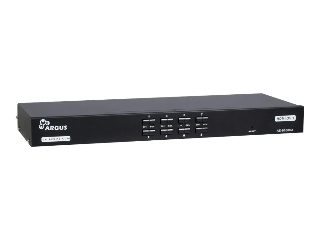 Commutateur KVM HDMI 8 Ports Inter-Tech AS-9108HA de Format Rackable 1U