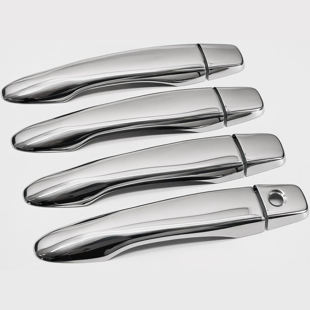 Chromowane nakładki klamek STAINLESS STEEL bez IKEY do Zdjęcie produktu 