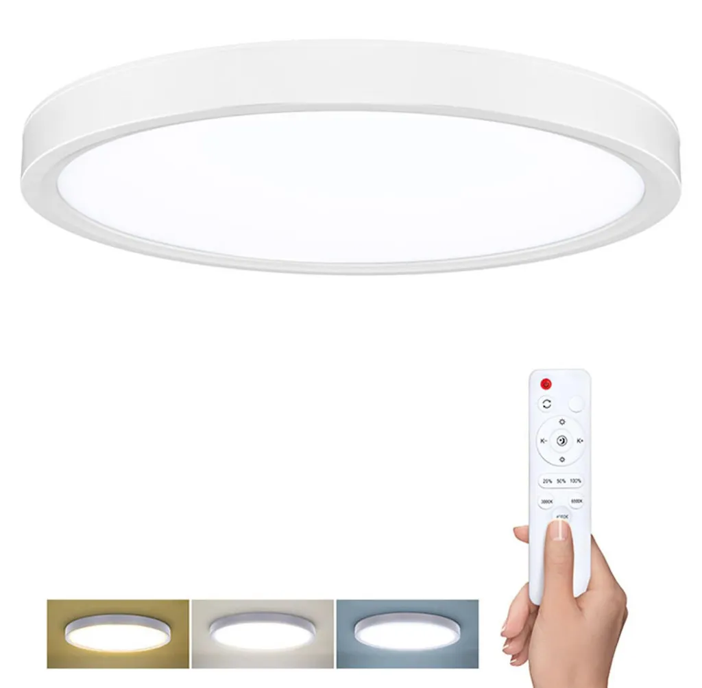 Luminaire Plafonnier Rond LED 60W Design Estela pour Grand Salon 50cm