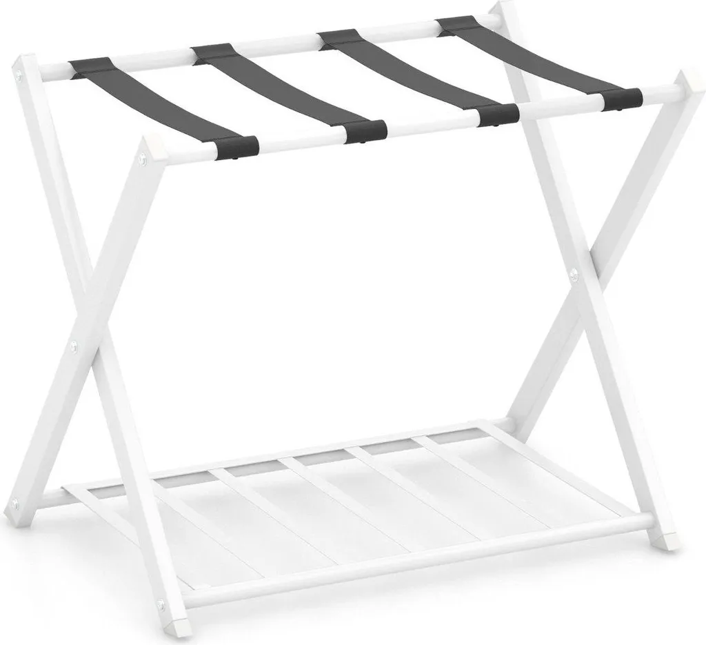 Support de valise ergonomique en métal pour éviter le mal de dos plié