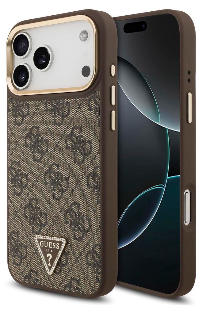 Guess 4G Triangle Logo Custodia Magsafe per Iphone 17 Pro Immagine del prodotto 