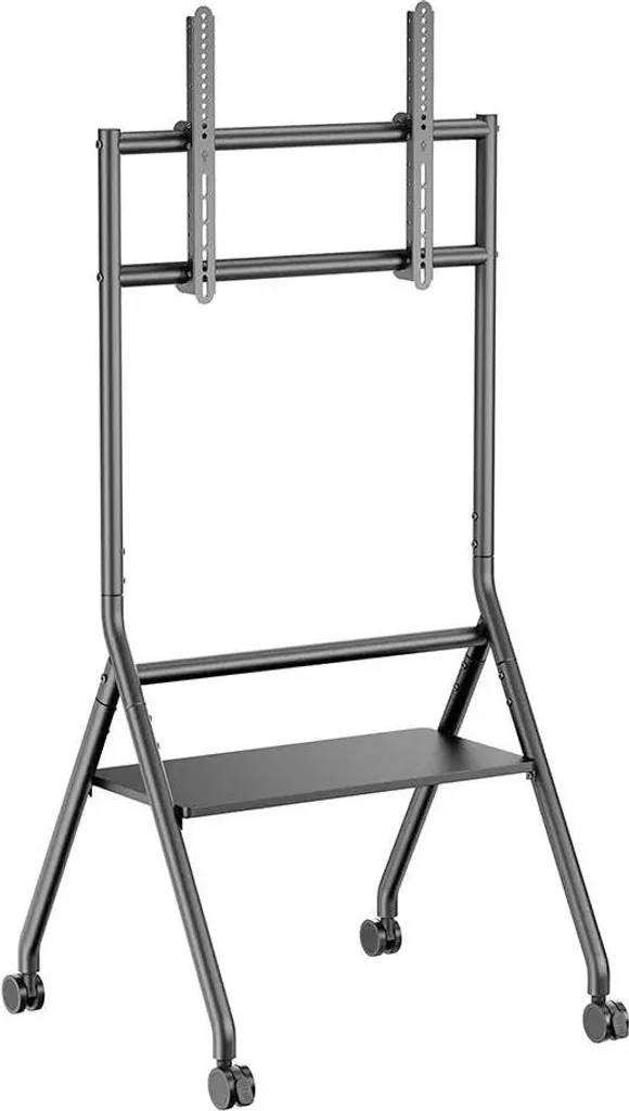 Meuble TV mobile à roulettes robuste pour écran plat géant jusqu'à 86"