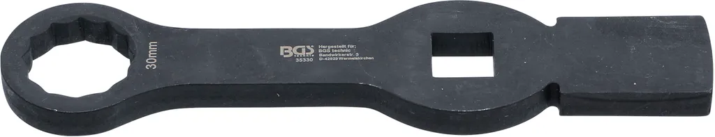 BGS Chiave a dodici facce con 2 facce di riscontro SW 30 mm - 35330