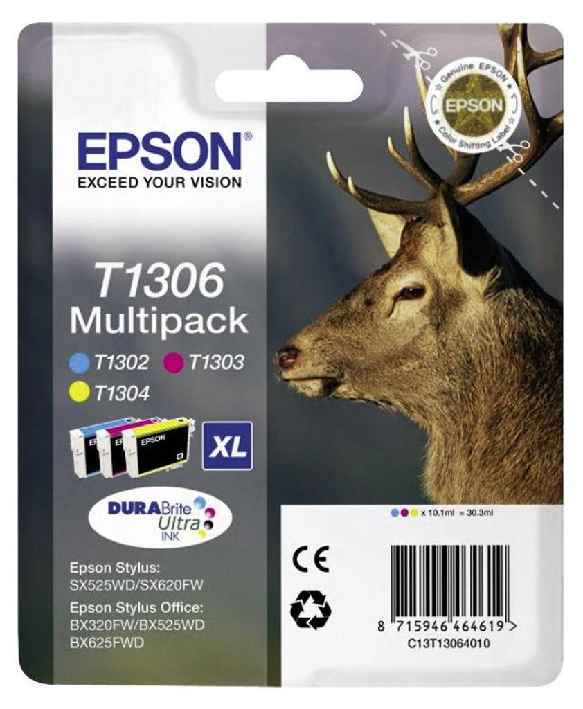 Epson Tintenpatrone C13T13064012 T1306 c/m/y 3 St./Pack.