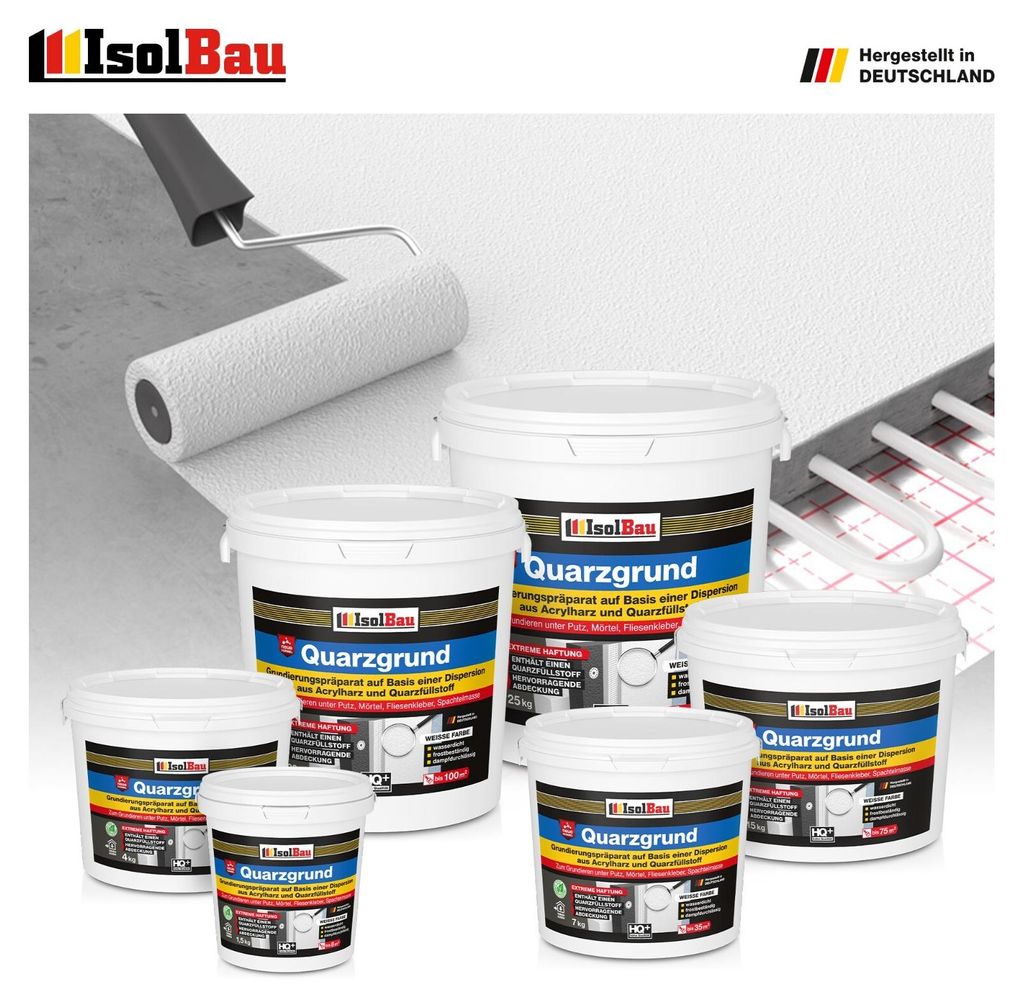 Isolbau Quarzgrund Weiß 8 kg Putzgrund Haftgrund Produktbild 