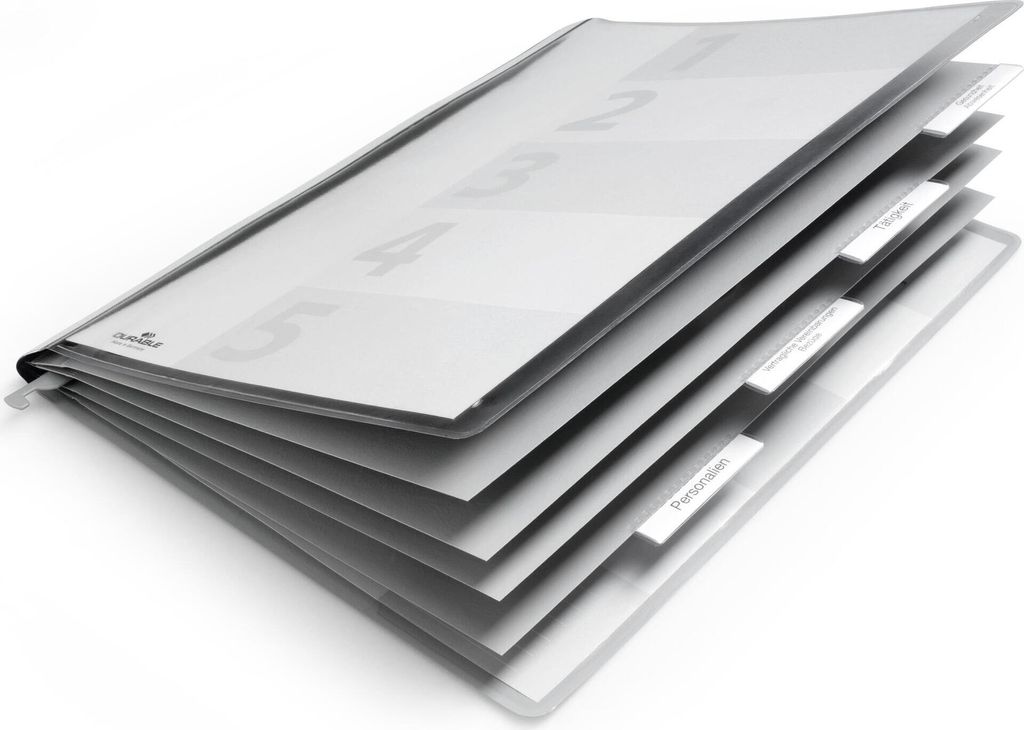 DURABLE Personalhefter 5 Stück grau Produktbild 