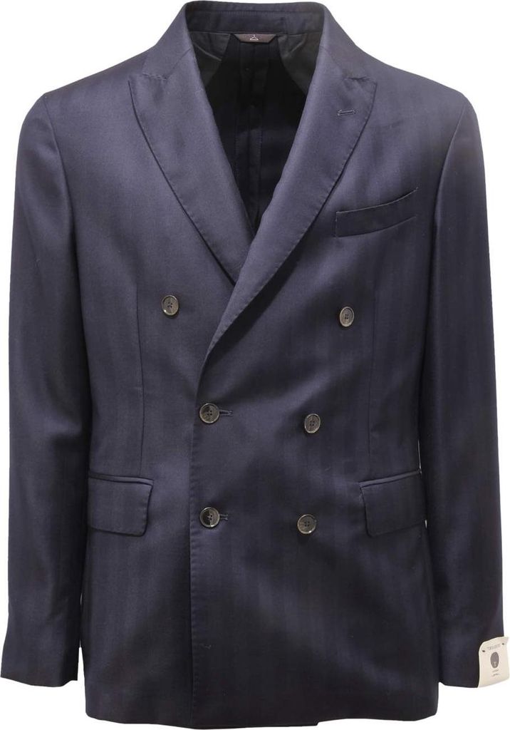 7292AR giacca doppiopetto uomo TORNABUONI man jacket blue