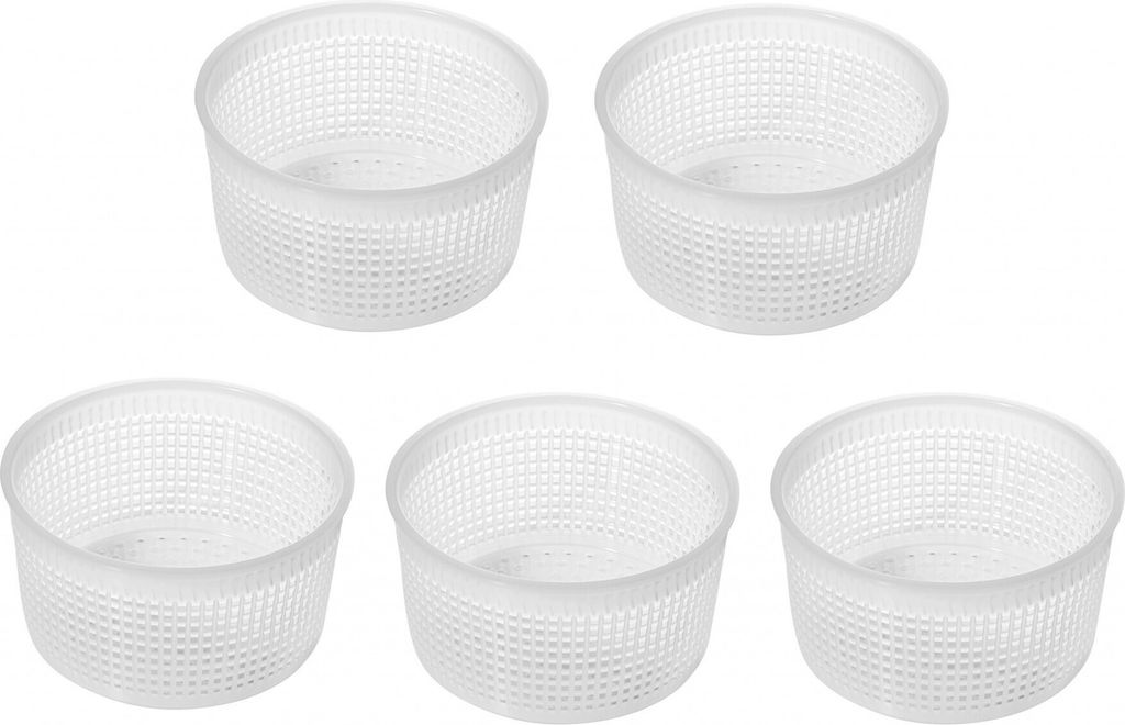 5 x Kunststoff Käseform 0.35kg - 9x5.2cm, Käse Form, Kaseform, Kase Form, Käse Formen, Käseformen