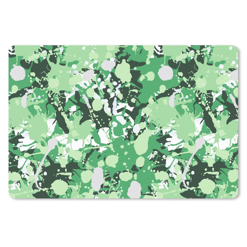MuchoWow® Schreibtischunterlage Muster - Grün - Camouflage Produktbild 