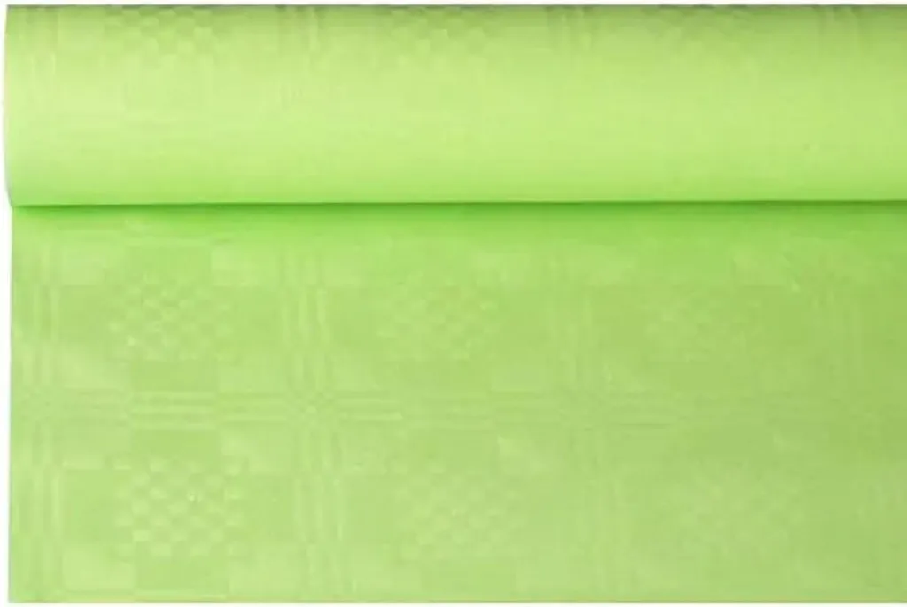 PAPSTAR 84615 PAPSTAR Damast-Tischtuch, (B)1,2 x (L)8 m, limonengrün