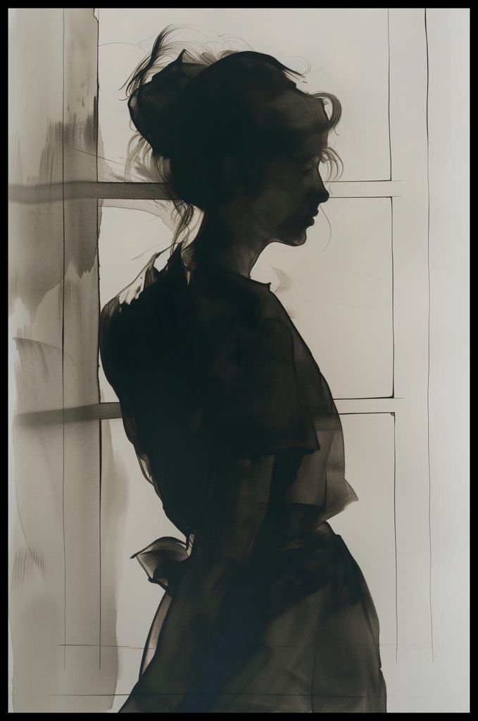 Plakat 56,6x86,4cm Halbschatten Umriss