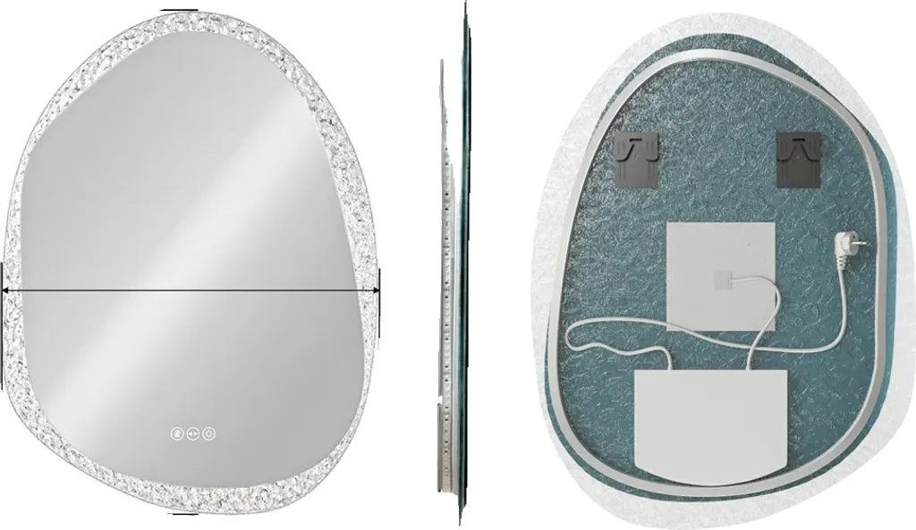 Miroir de salle de bain LED idéal pour maquillage et rasage précis