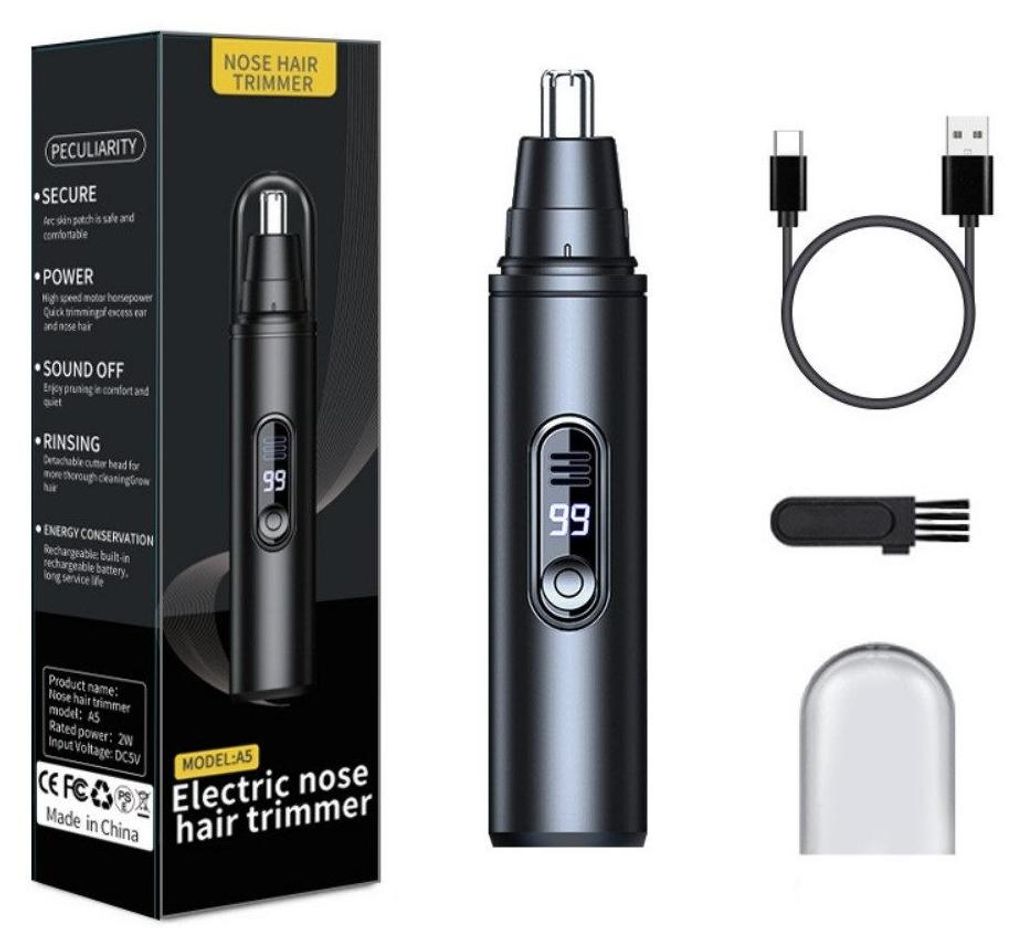 Nasen Ohrhaartrimmer Nasenhaartrimmer Wiederaufladbar USB C Nasenhaarschneider für Männer und Frauen Unisex