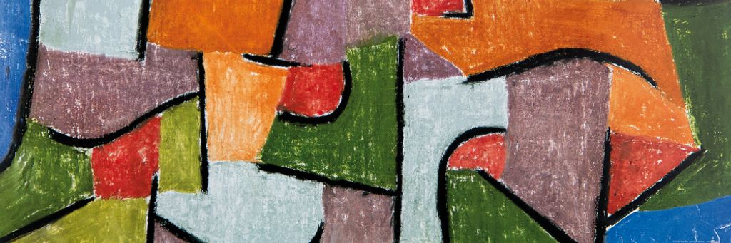 Paul Klee Kunstdruck Bild -œber Land, 1937 (30 x 91 cm)