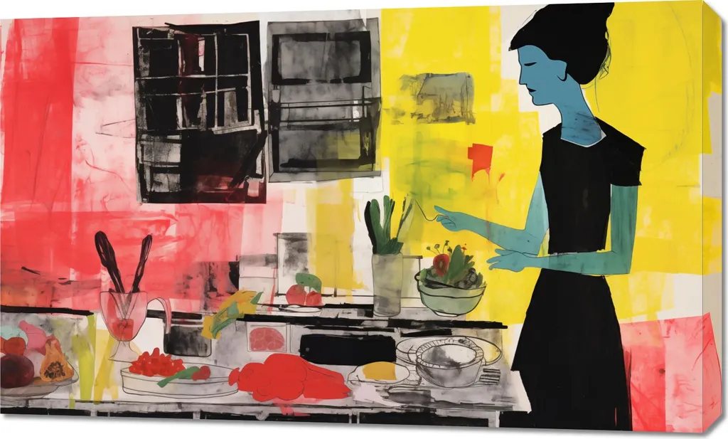 Image Cuisine 100x60 cm Réflexions Culinaires Résistant Chaleur et Eau