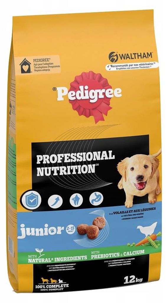 PEDIGREE Professional Nutrition Junior, met gevogelte en Productafbeelding 