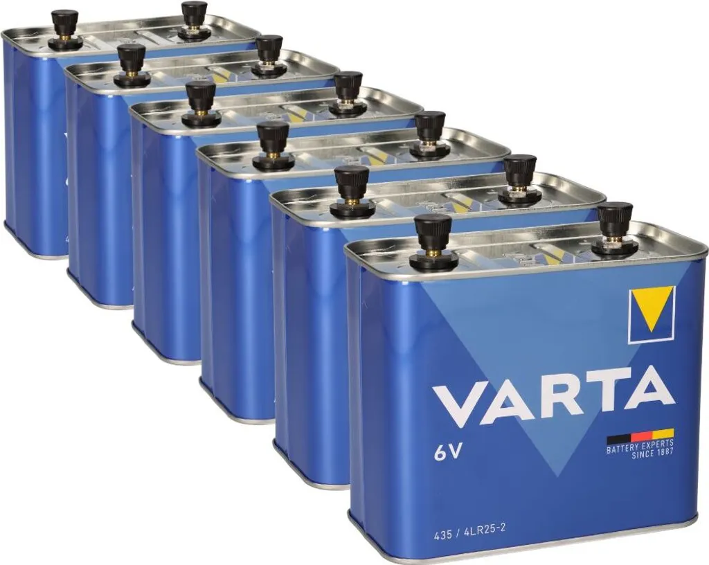 Lot 6 Batteries Varta 435 6V 35Ah : Dites adieu aux pannes d'autonomie
