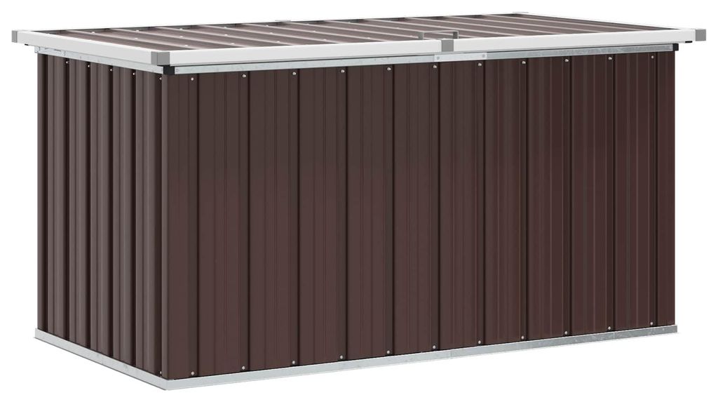 Skrzynia ogrodowa do przechowywania, brązowa, 129x67x65 cm Zdjęcie produktu 