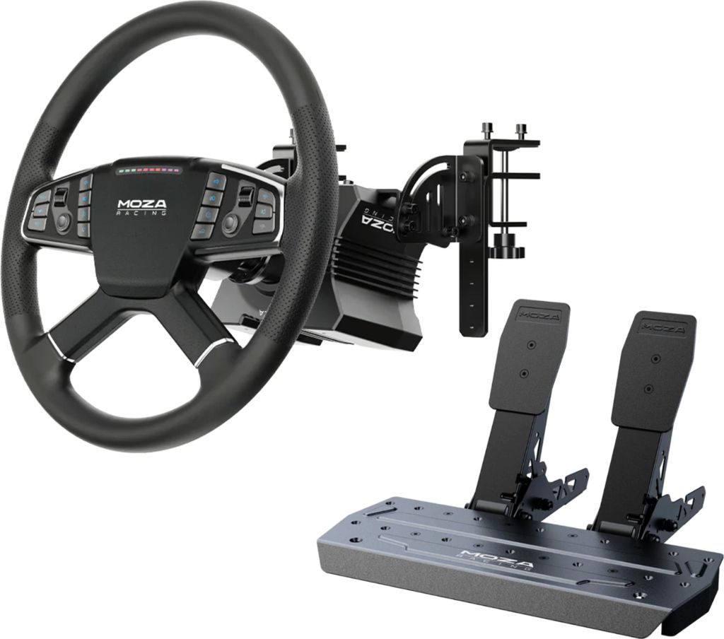 Moza Racing RS071, Rennrad, Schwarz, American Truck Simulator Euro Truck Simulator 2, CE, 470 mm, 310 mm