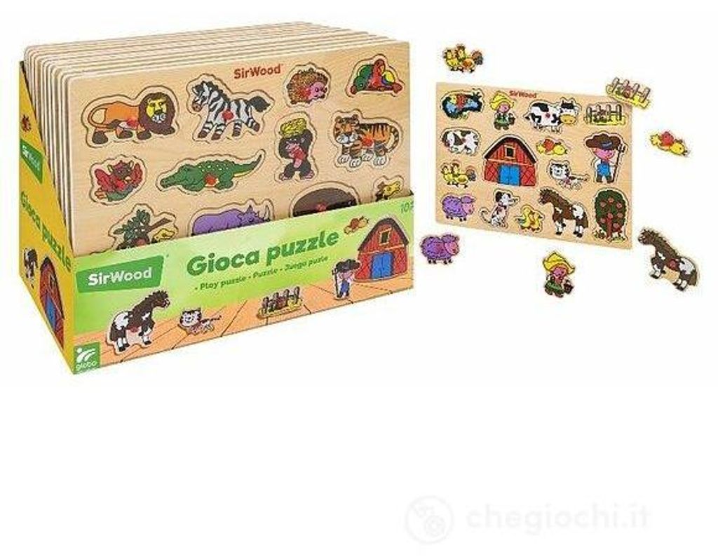 Puzzle In Legno Con Pioli 40X30