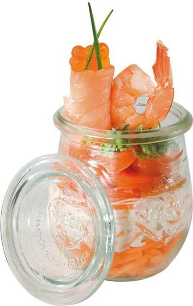 APS 82316 Gourmetgläser mit Deckel, 12er-Set, Mini-Tulpen-Form, Ø 7 cm, Höhe 8 cm, je 220 ml, Germany