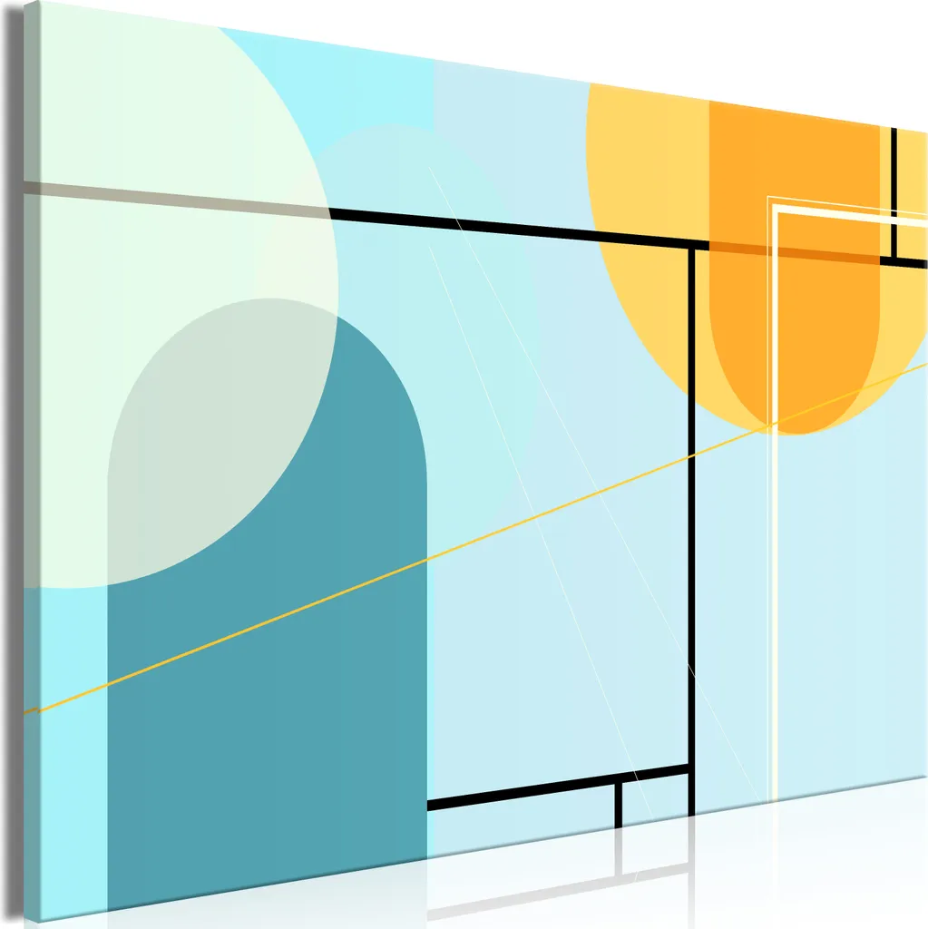 Regalo Originale: Quadro Astratto Oceano 60x40 - Stampa su Tela Moderna
